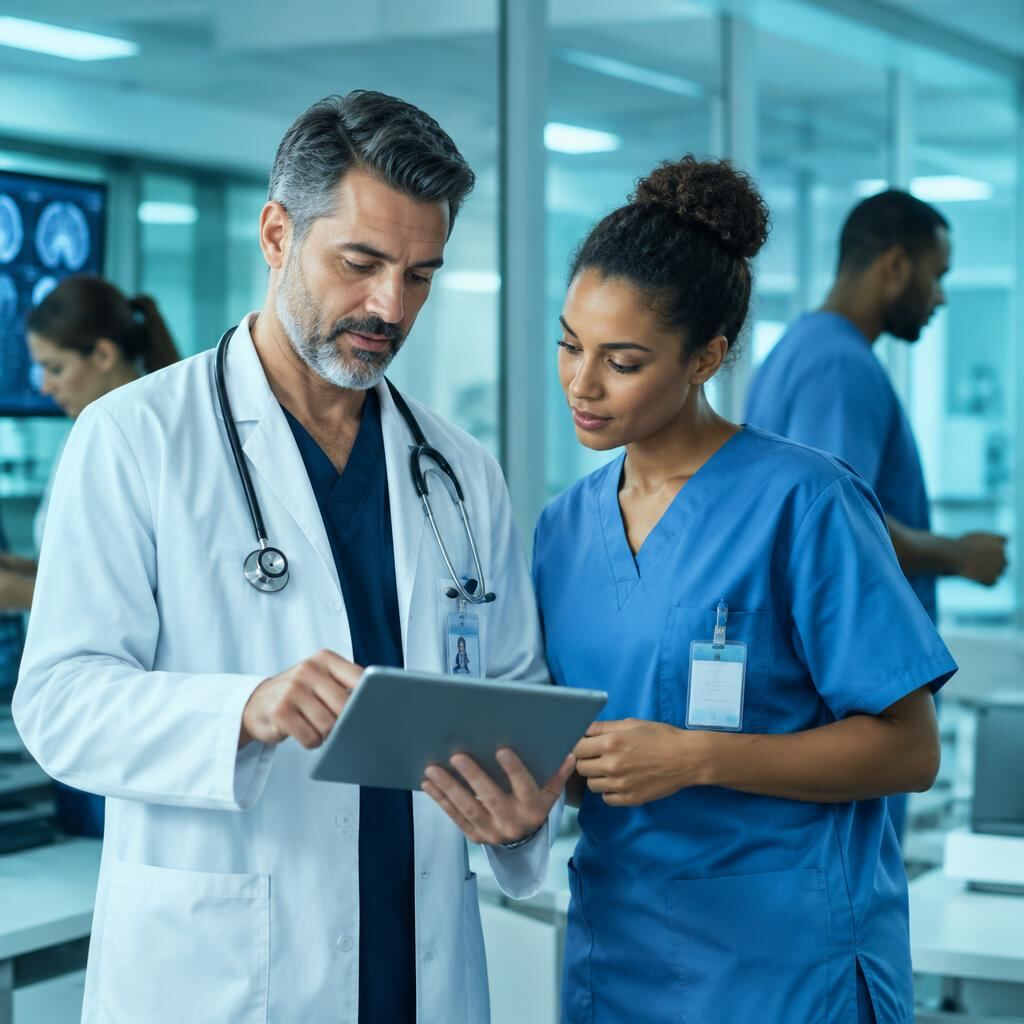 Medical professionals at work
